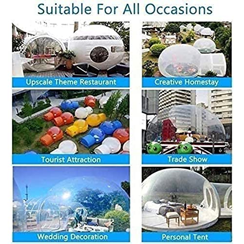 Carpa inflable transparente exterior para camping 3m diámetro miniatura 3