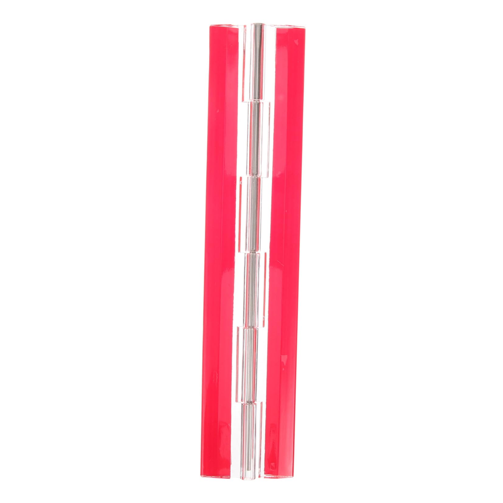 DOITOOL Acrylic Hinge Set Silver Piano Hinge Self-Adhesive Hardware for Jewelry Box