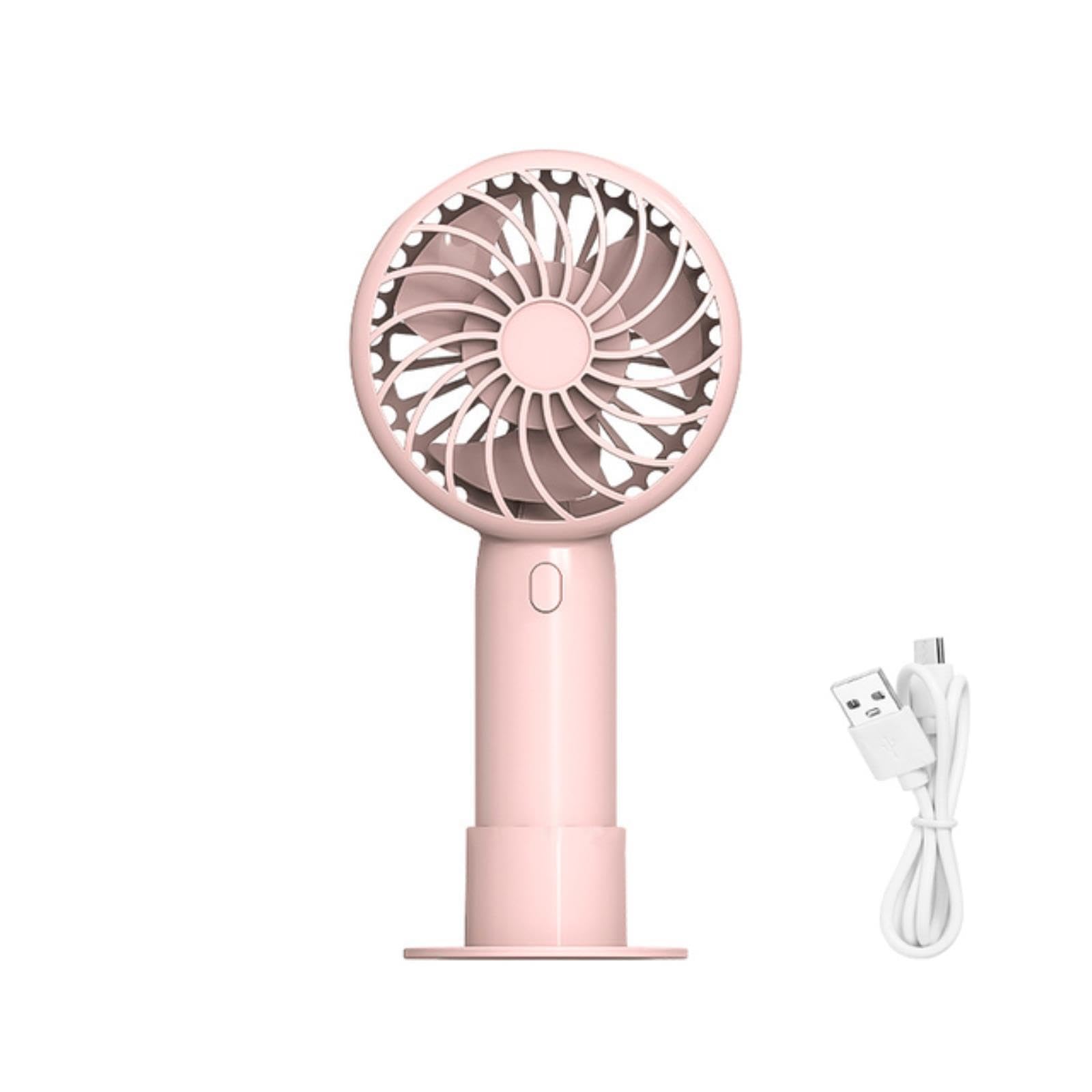 Ventilatore Portatile Rosa, Mini Ventilatore Palmare Silenzioso Batteria Ricaricabile Da 4000 Mah 5 Velocita Piccolo Ventilatore Con Funzione Di Bo 97101521