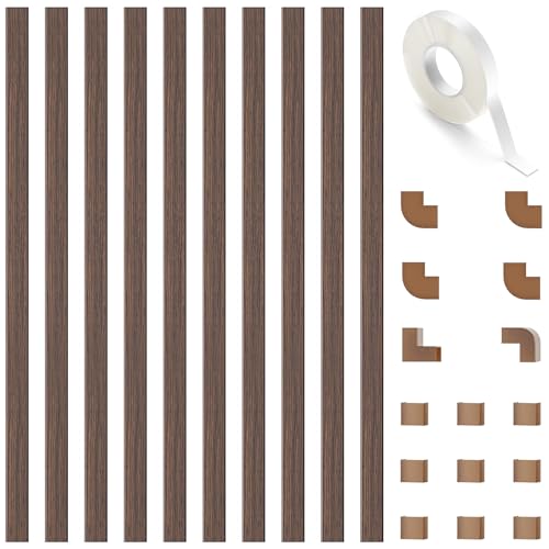 Image of Delamu 157in Cord Covers for Wires on Wall, One-Cord Cord Hider, TV Cord Hider for Wall Mounted TV, Wire Hider Wire Covers for Cords on Wall, Cable Raceway for Home & Office, W0.55 H0.4in, Cherrywood