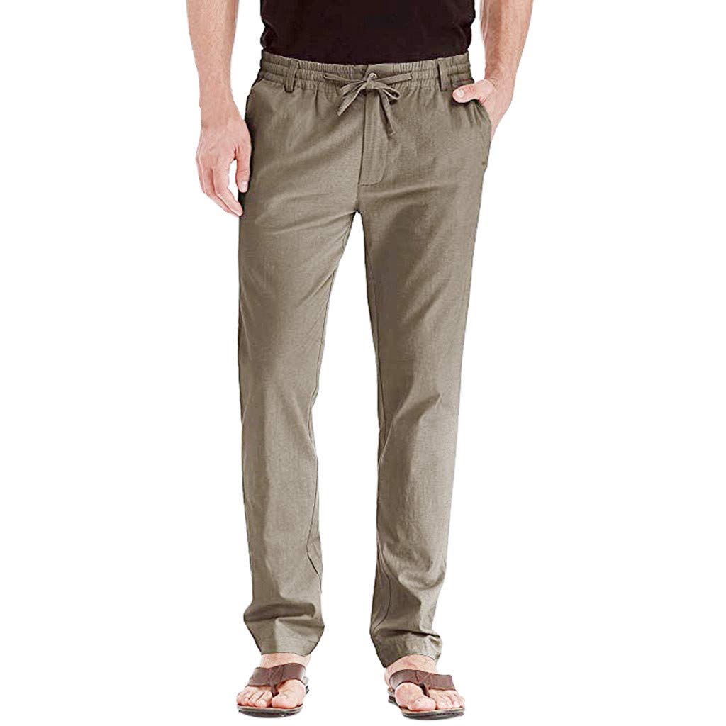 Pantalon de jogging homme coupe droite vert en molleton souple taille 29 - 8