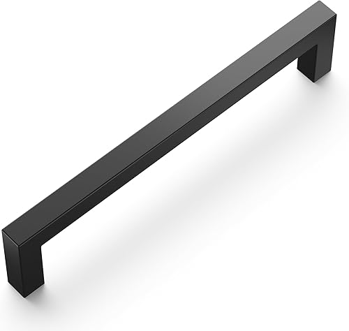 Miniatura 2 de NEIKO Heritage Designs - Tirador contemporáneo de 5-116 pulgadas de centro a centro, acabado negro mate (paquete de 10)