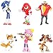 Sonic Mini Figurine - Miotlsy 6 Pezzi Sonic Cake Topper Forniture per Decorazioni per Torte Mini Giocattoli per Bambini Hedgehog Figure Decorazioni Festa Topper Decorativi Baby Shower