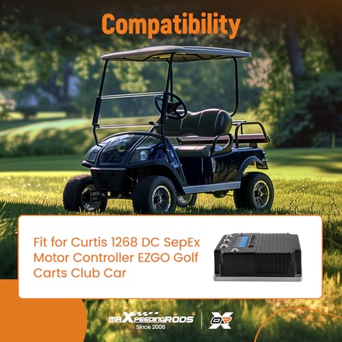 maXpeedingrods Speed Controller 36-48V 400A for Curtis 1268 DC SepEx Motor Controller EZ-GO Golf Carts Club Car, 1268-5403 12685403