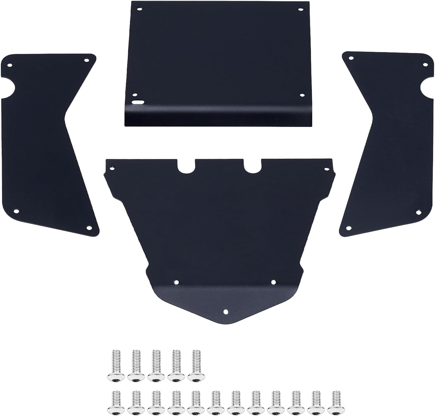 Aluminum RC Body Guard Armor Protective Shell Plate Set for Axial 1/8 AXP8 Gilamon Trail Buggy Upgrade,Black