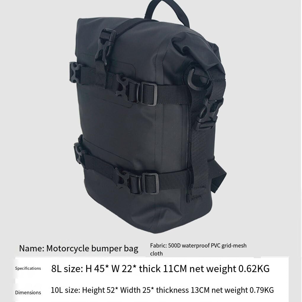 Wisoolkic Motorrad Seitentasche 8L - Wasserdichte Fahrradtasche Gelb