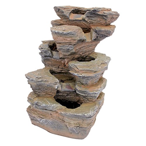 Design Toscano Devil's Thumb Falls Illuminated Garden Fountain, Full Color #TOP2