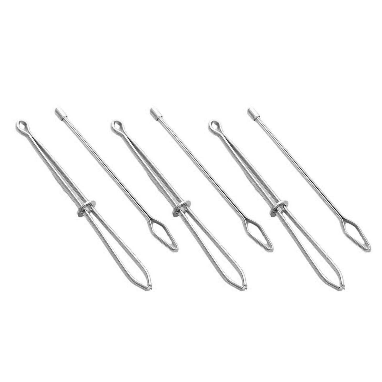 Xjdzineq Cord Insertion Clip Metal Drawstring Threader Tweezers Elastic Rope Threading Tool for Hoodies Pants Clothing Electroplated Cord Threading Tool