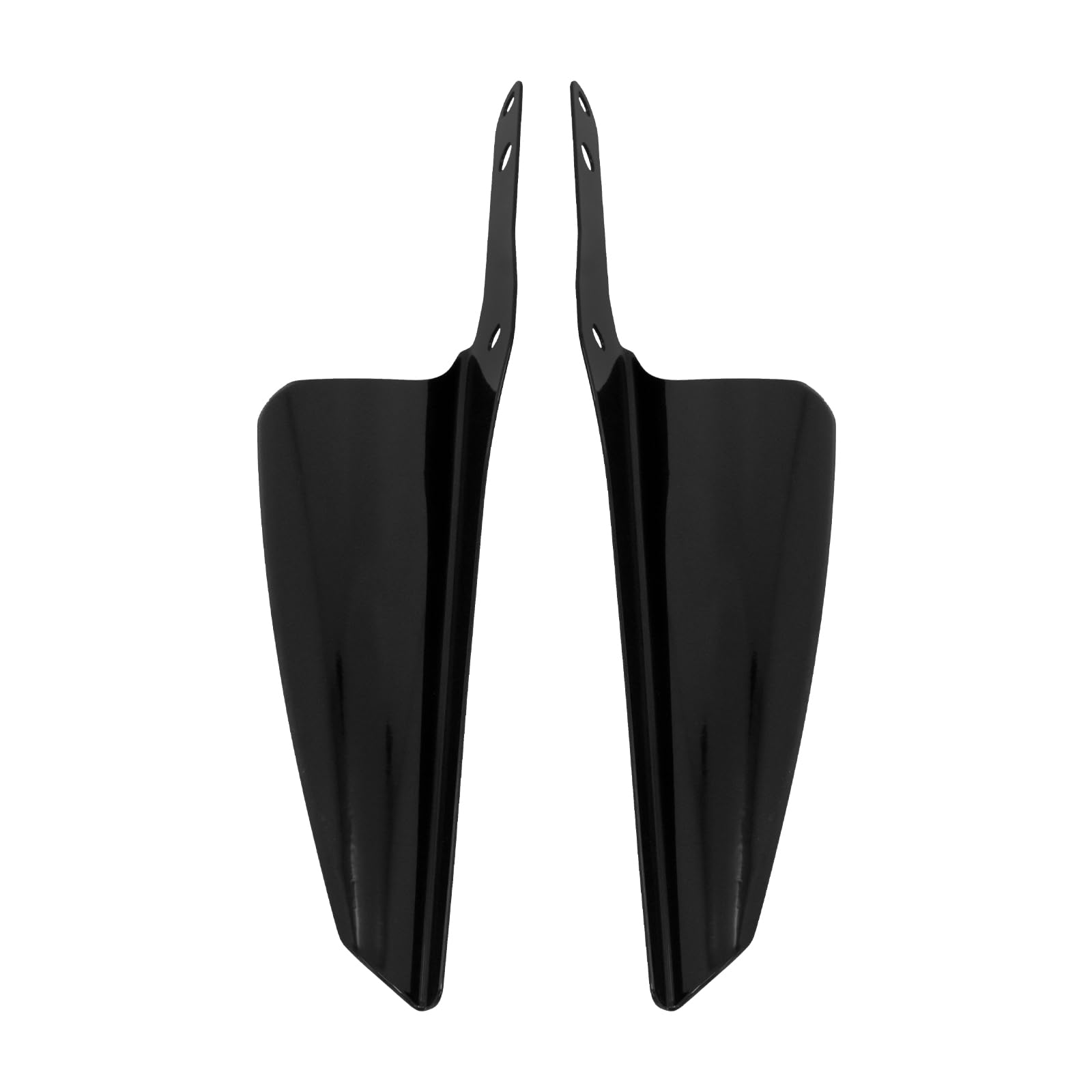 front fork mount wind deflectors windshield fit for harley touring street glide electra glide road king cvo flht flhr flhx 1995-2023 black