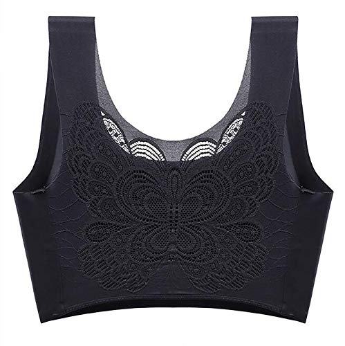 Sujetador deportivo de yoga con diseño hueco elástico para mujeres de curvas activas