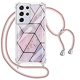 Material: Die Handy-kette, Besteht aus geflochtenem PPM (Polypropylen) , elegante Kordel, endverschlüsse aus Metall. Die PC Handyhülle in Marmor mit TPU Bumper ist ein Backcover, das sich Deinem Smartphone durch biegsame Seiten ideal anpasst