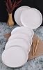 Bambum 6 Handmade 20 Cm White Pearl Cake Plate Set - Dessert Plate Set
