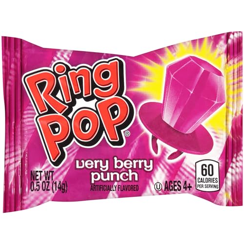 image for Ring Pop Purple Colorfest Holiday Candy Purple Lollipops - 30Ct Bulk C