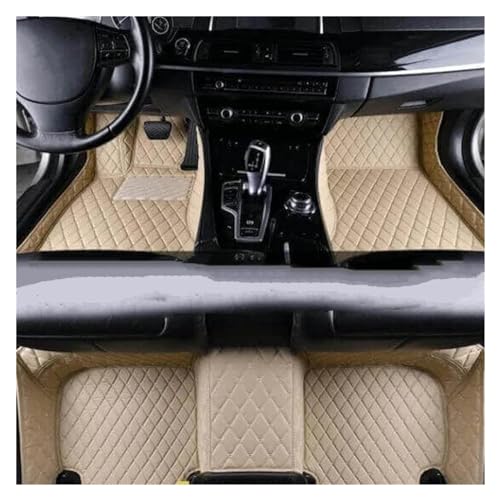 Tapis sol voiture anti-saleté et antidérapant beige pour Hyundai Kona