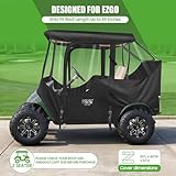 10L0L Golf Cart Enclosure, Fits EZGO TXT RXV 2 Passengers Golf Buggy Cover, 4-Sided Clear Window Golf Cart Cover Portable Waterproof Windproof Drivable in Snow/Rain - Image 3