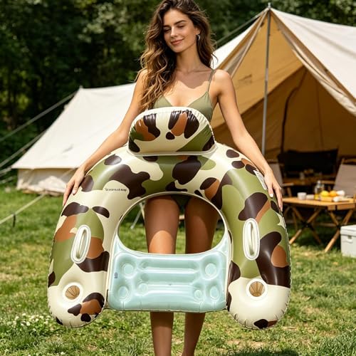 Jouet portable de piscine gonflable avec appuie-tête pour la baignade