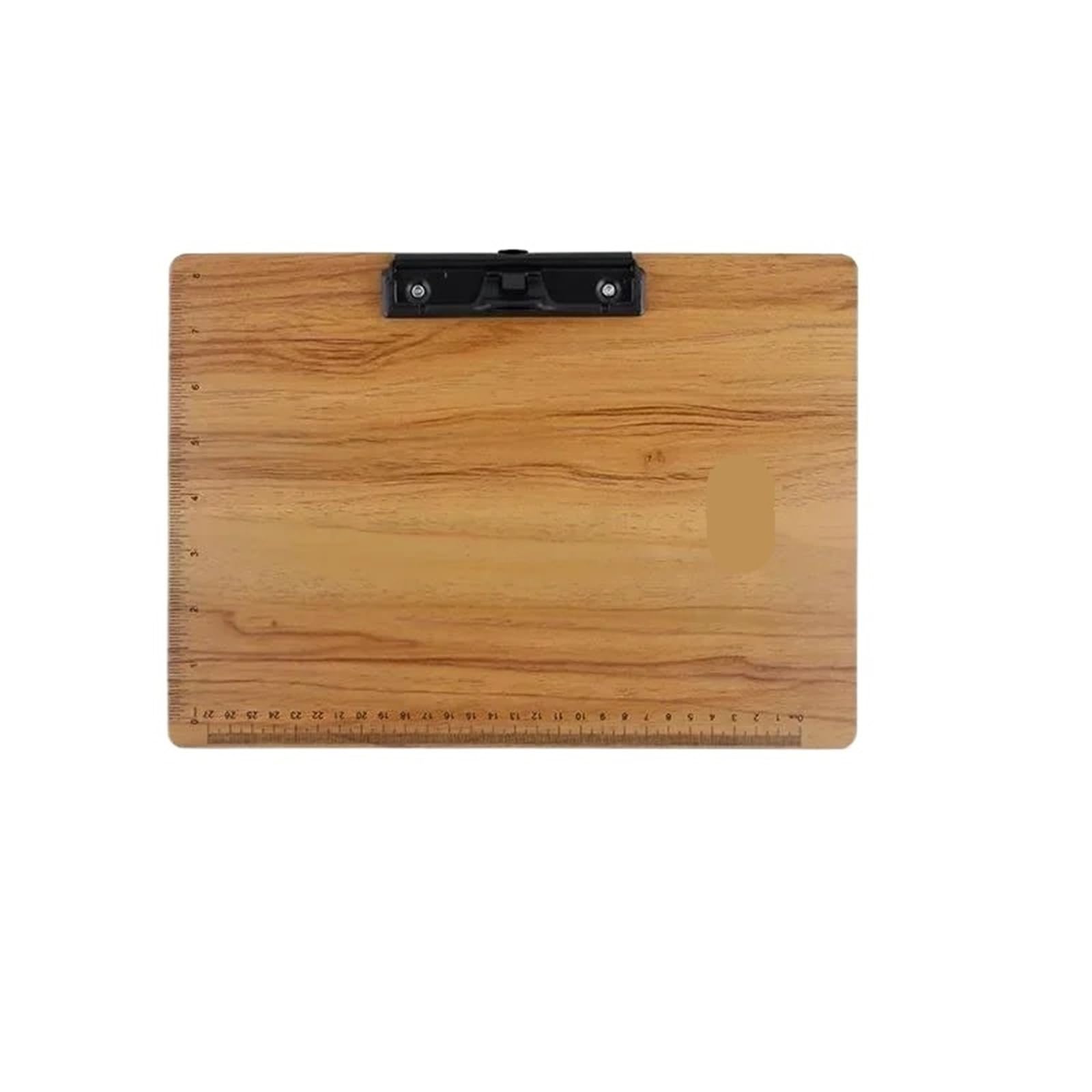 Klemmbrett Holz Zwischenablage, Holzmaserung, A4-Dateibrett-Clip, verdickte Hartfaser, Studenten-Schreibblock, Stift einsteckbare Schreibschiene, Besprechung, Kopieren(22x31.5cmA4-B)