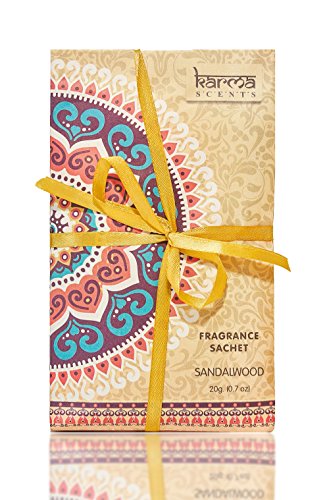 Karma Scents Premium Sandalwood Scented Sachets for Drawers, Closets and Cars, Lovely Fresh Fragrance, Lot of 12 Bags - Image 5