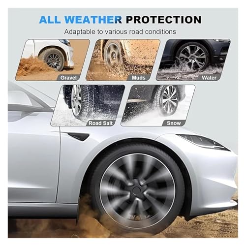 Garde-boue Tesla Model 3 Highland 2025 finition premium kit protection caisse - 3