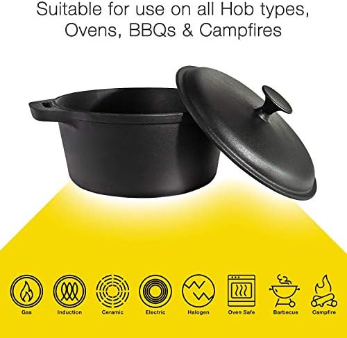 Cast Iron Enamelled Casserole 4.6L / 26cm