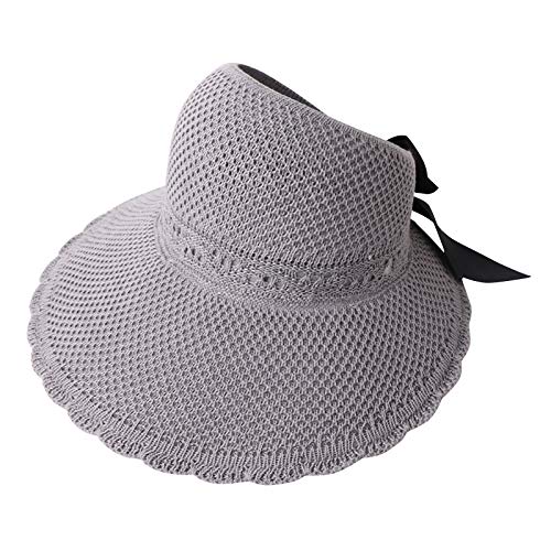 Générique Casquette Femme -Soleil Haut Large de Rouler Plage pli Femmes Casquette Ouverte été Chapeau Casquettes de Baseball Hommes Femmes Femme été Unisexe Réglable Casquettes