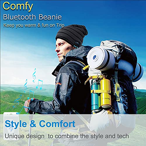 Rotibox MZ-LY-BB006-HUI1 Bluetooth Beanie Hat Wireless Headphone For Outdoor Sports Xmas Gifts thumb #5