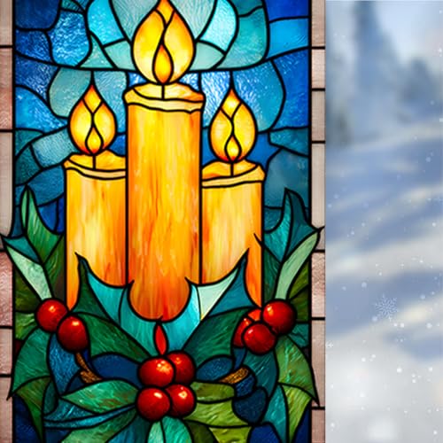 Película estática para ventana muñeco de nieve 17.5×39.7 in miniatura 1