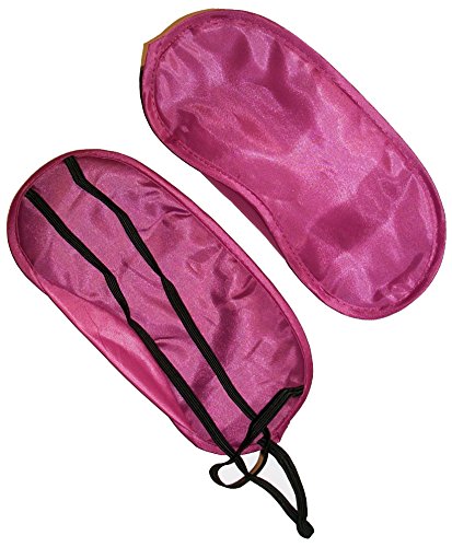 3-W-Hohenlimburg, 2 Stück Schlafmasken, pinke Augenmaske Schlafbrille Augenbinde in pink, waschbar und sicherer Halt durch Gummibänder Cover