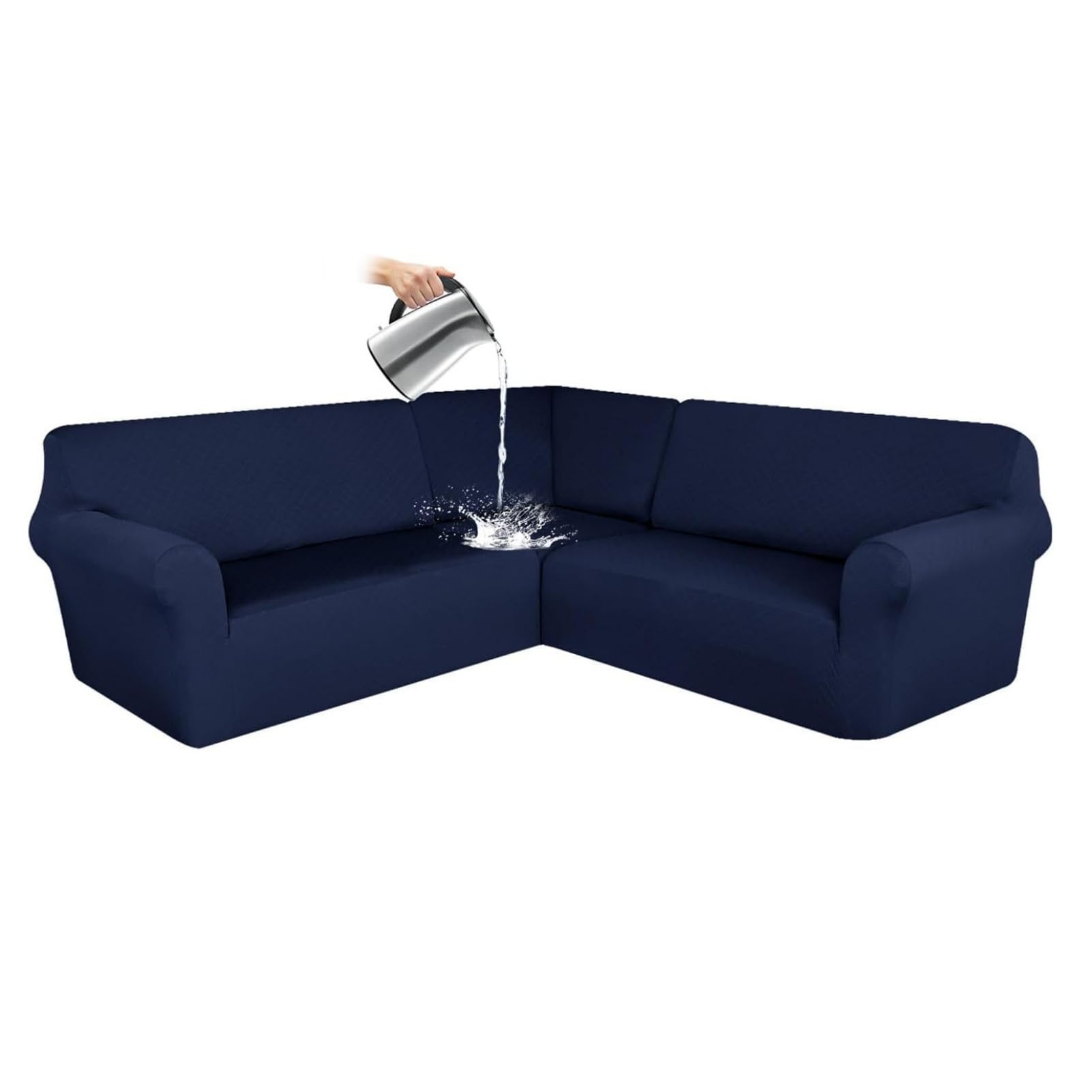 Housse de canapé imperméable pour protéger le salon familial en forme de L