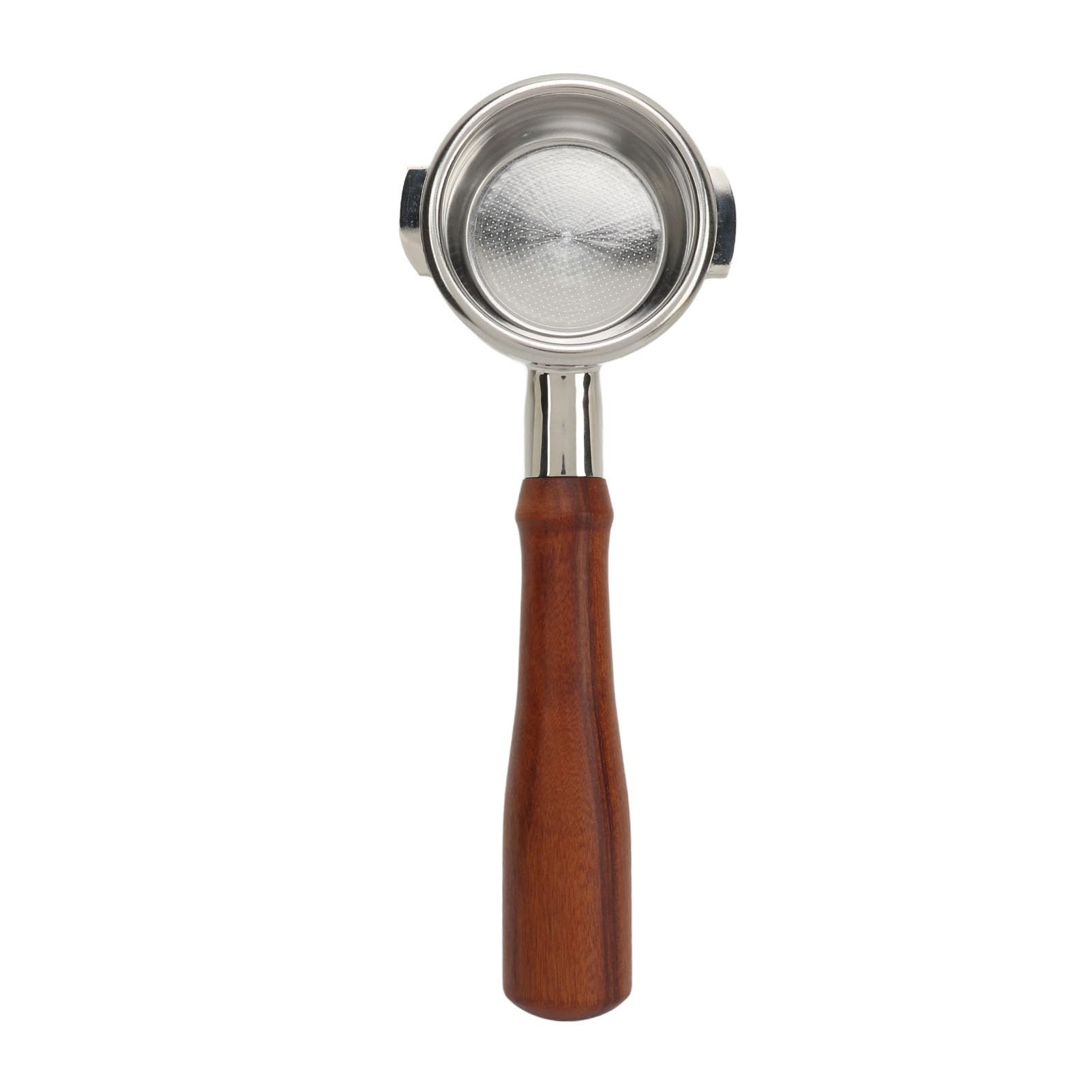 Filtro Portafilter 58mm in Acciaio Inox 304 con Manico in Legno,