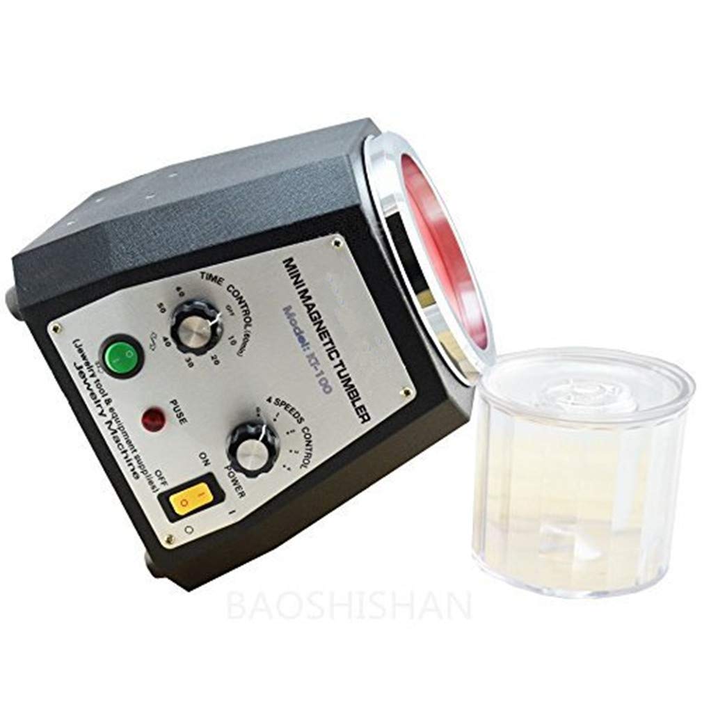 Amazon | BAOSHISHAN KT-100 110V/220V 磁気バレル研磨機300g 磁気