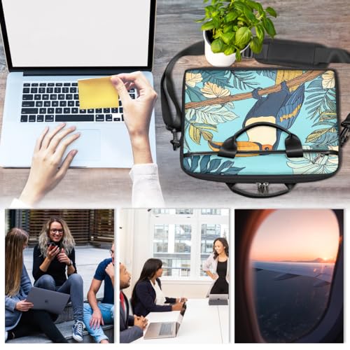 Bolso para portátil Toucan Exótico Retro 15 pulgadas miniatura 6