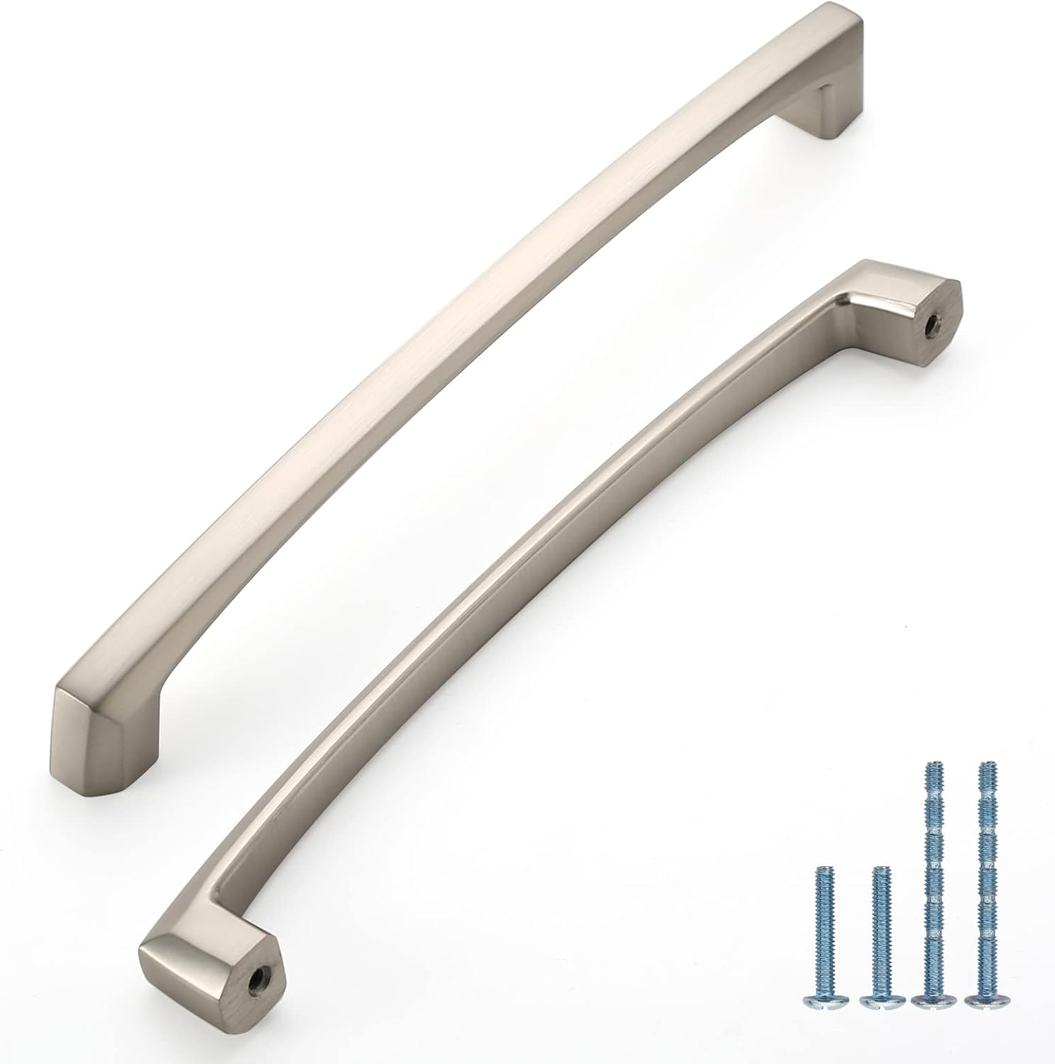 KNOKLOCK 10 Pack 7 Inch(177mm) Kitchen Handles Brushed Satin Nickel Pulls