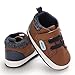 Sekantrol Baby Boys Girls First Walker Crib Newborn Shoes, Soft Rubber Sole Infant Sneakers Fashion High-Top Non-Slip Toddler Dress Moccasins Shoes (03-Brown, Infant, 12-18 Months, Medium)