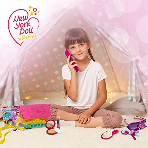 Fidget Pop It Purse For Girls, Toddler Purse Set With Accessories, Pretend Play Lipstick, Phone Toy That Makes Sound Effect Noise, Princess Brush, Kid’s Makeup | 10Pc Little Girls Play Toy Purse Set #TOP4