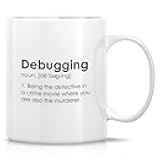 Retreez Funny Mug - Debugging Computer Coding Programming Programmer Software Engineer 11 Oz Ceramic Coffee Mugs - Funny Sarcasm Sarcastic Inspirational birthday gifts for friend coworker sis bro dad