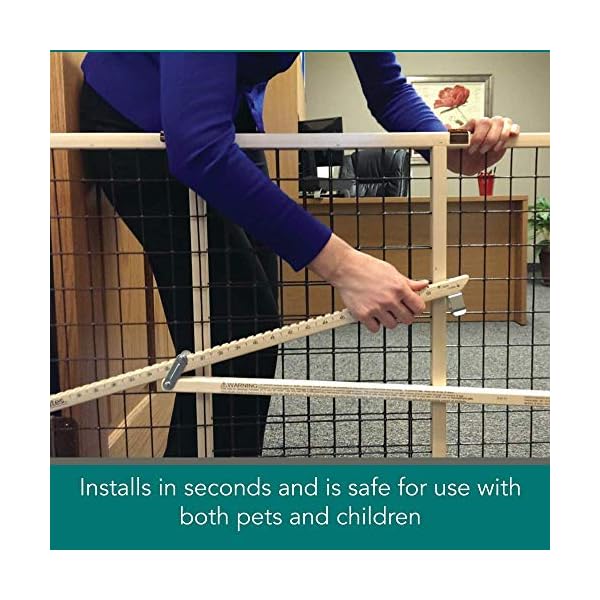 North States MyPet 50" Extra Wide Wire Mesh Petgate Made In USA