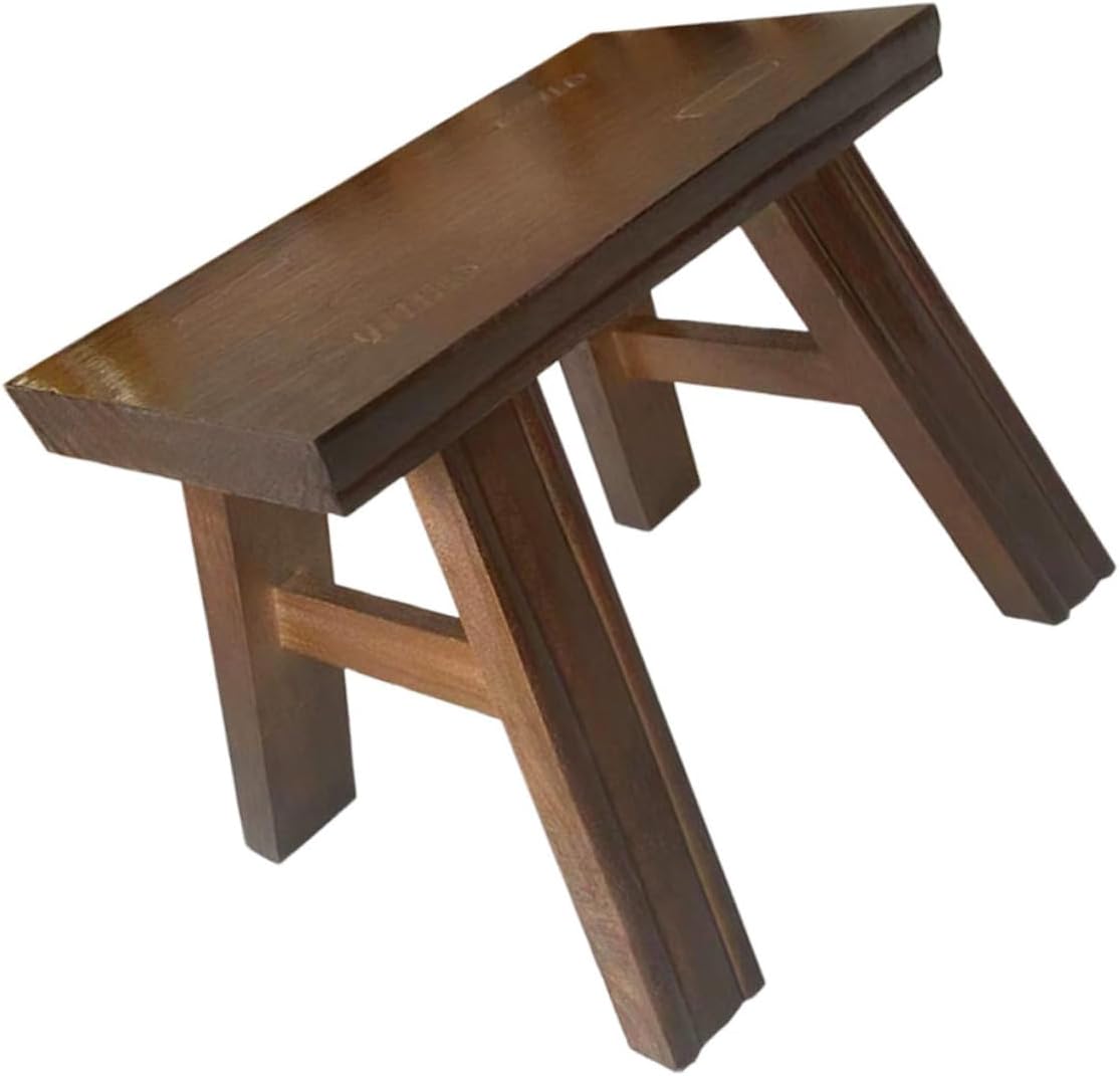 Alipis Wooden Footstool Bench Boys and Girls Stool Boys and Girls Wooden Step Stool