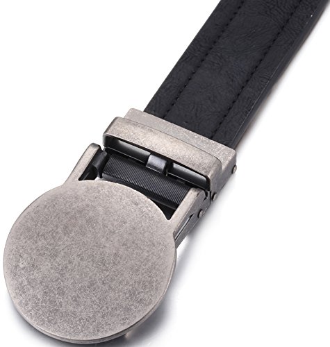 Image of Marino Men's Comfort Click Ratchet Belt Casual Leather Belt for Men - Automatic Linxx Buckle, 1 3 /8 inch Wide - Elegant Gift Box