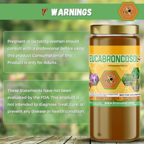 EUCABRONCOSOL – Jarabe de miel con tomillo y eucalipto 12oz miniatura 5