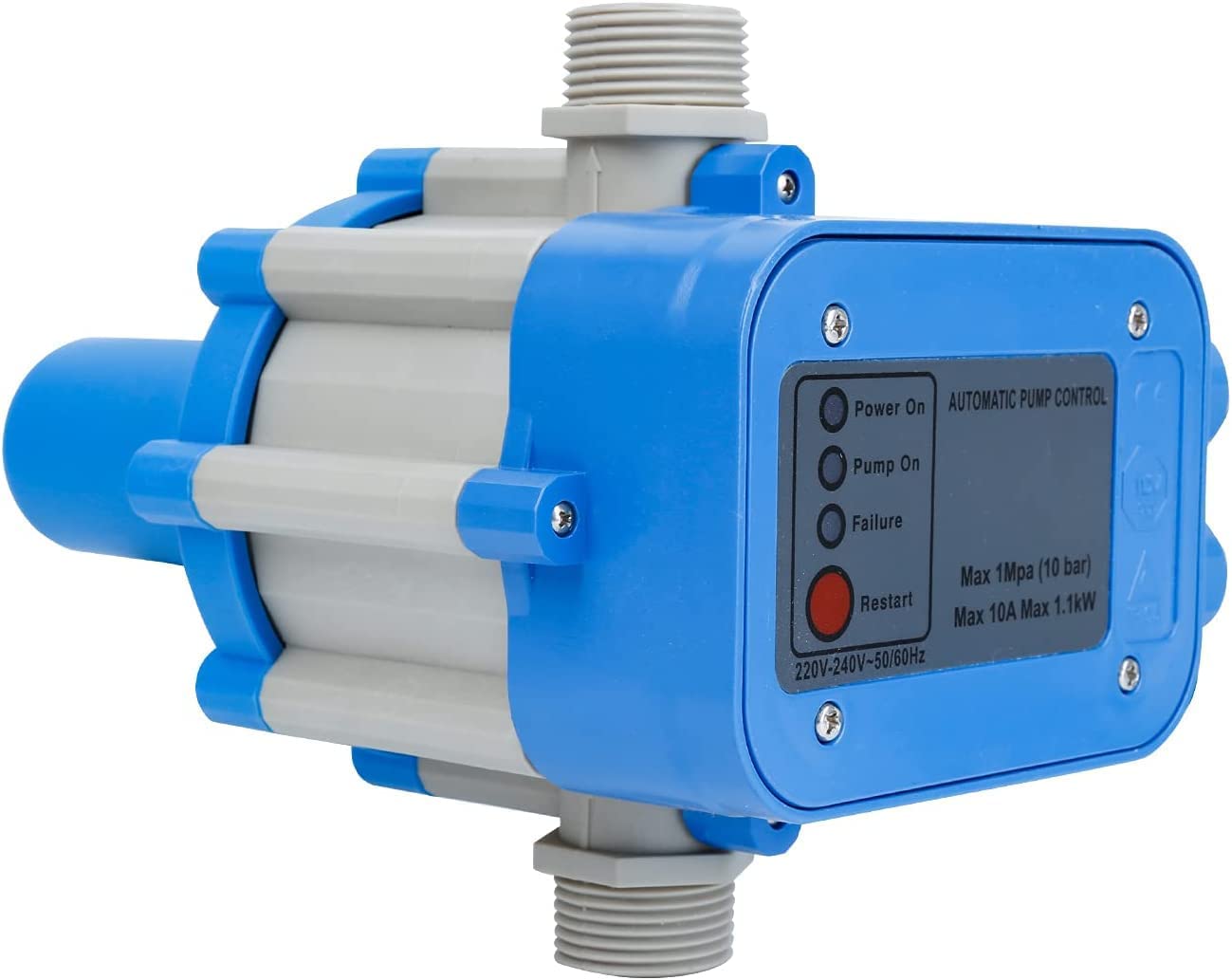 Interruttore a pressione pompa dell'acqua, 10 Bar pressostato controllo pompa impianto idrico domestico irrigazione giardino interruttore pompa