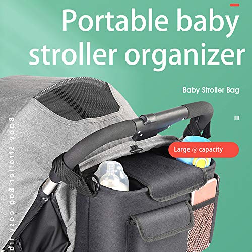 Henniu Bolsa organizadora de carrinho universal Bolsa de armazenamento de carrinho com alça de ombro