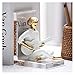 Bookend Book Ends Resin Acrylic Bookends Para Organizator Crystal Clear Acrylic Holder Heavy Duty Man Bookends for Regingshelf Decor 1 Pairs (Color : 1 Piece White Male)