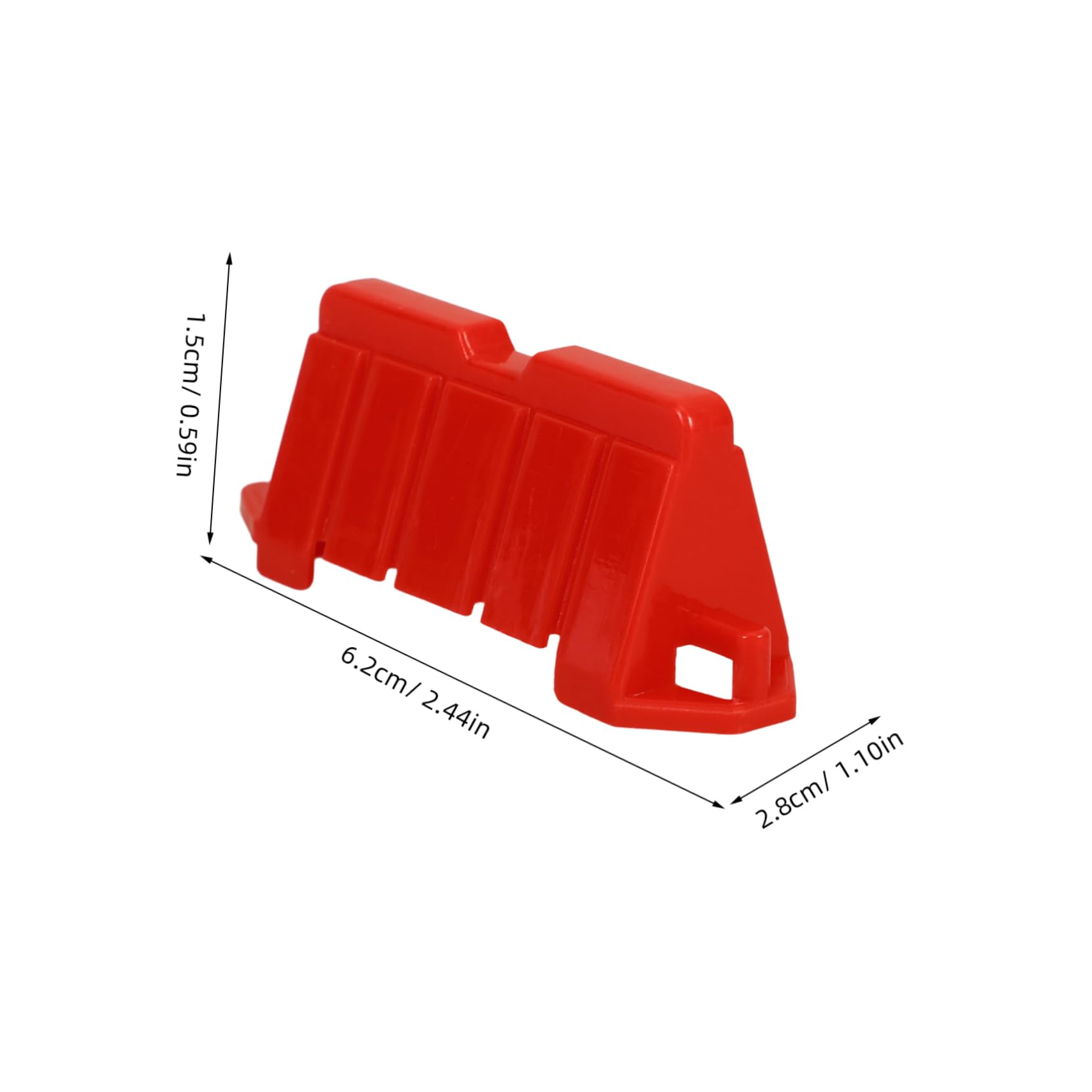 Sosoport Miniature Traffic Barricade 20pcs Road Signs Set Mini Traffic Fences Street Signs Playset