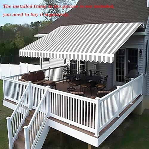 Toldo retráctil para patio ELzEy tela de repuesto de 1.5x6m para sombrilla exterior 3
