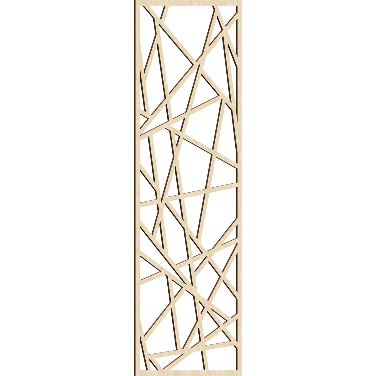 Conway Decorative Pierced Fretwork Wood Wall Panels, 33 3/8"W x 84 3/8"H x 3/8"T, Birch