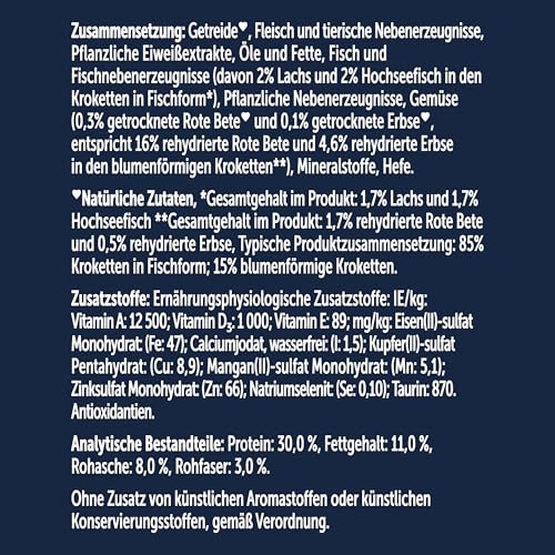 Felix Doppelt Lecker Katzenfutter trocken mit Lachs, Hochseefisch und reich an Rote Bete, 5er Pack (5 x 800g)-3