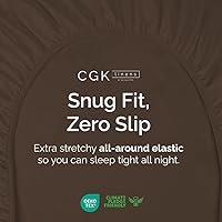 Vista 170 de King Fitted Bed Sheet - Bottom Single Fitted Sheet Only - Ultra-Soft Hotel Luxury Bedding w/ 8-16 Inch Deep Pockets - Breathable, Cooling & Wrinkle