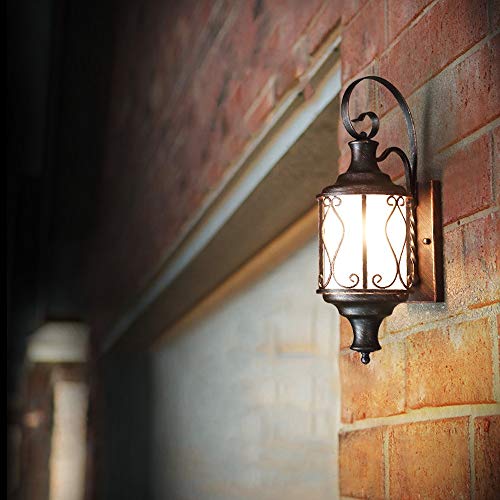 Lampe murale étanche E27抗腐蚀复古金属壁灯解决户外照明生锈进水痛点 - 4