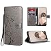 Produktbild Yokata für Samsung Galaxy A51 Hülle Premium Leder PU Handyhülle Flip Case Wallet Lederhülle Klapphülle Klappbar Silikon Bumper Schutzhülle Magnetisch Standfunktion Tasche - Grau
